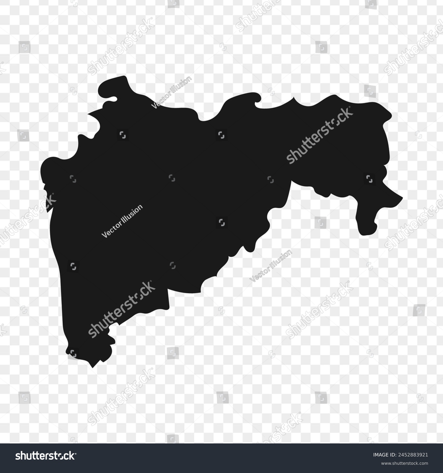 Vector illustration of Maharashtra Map on - Royalty Free Stock Vector ...