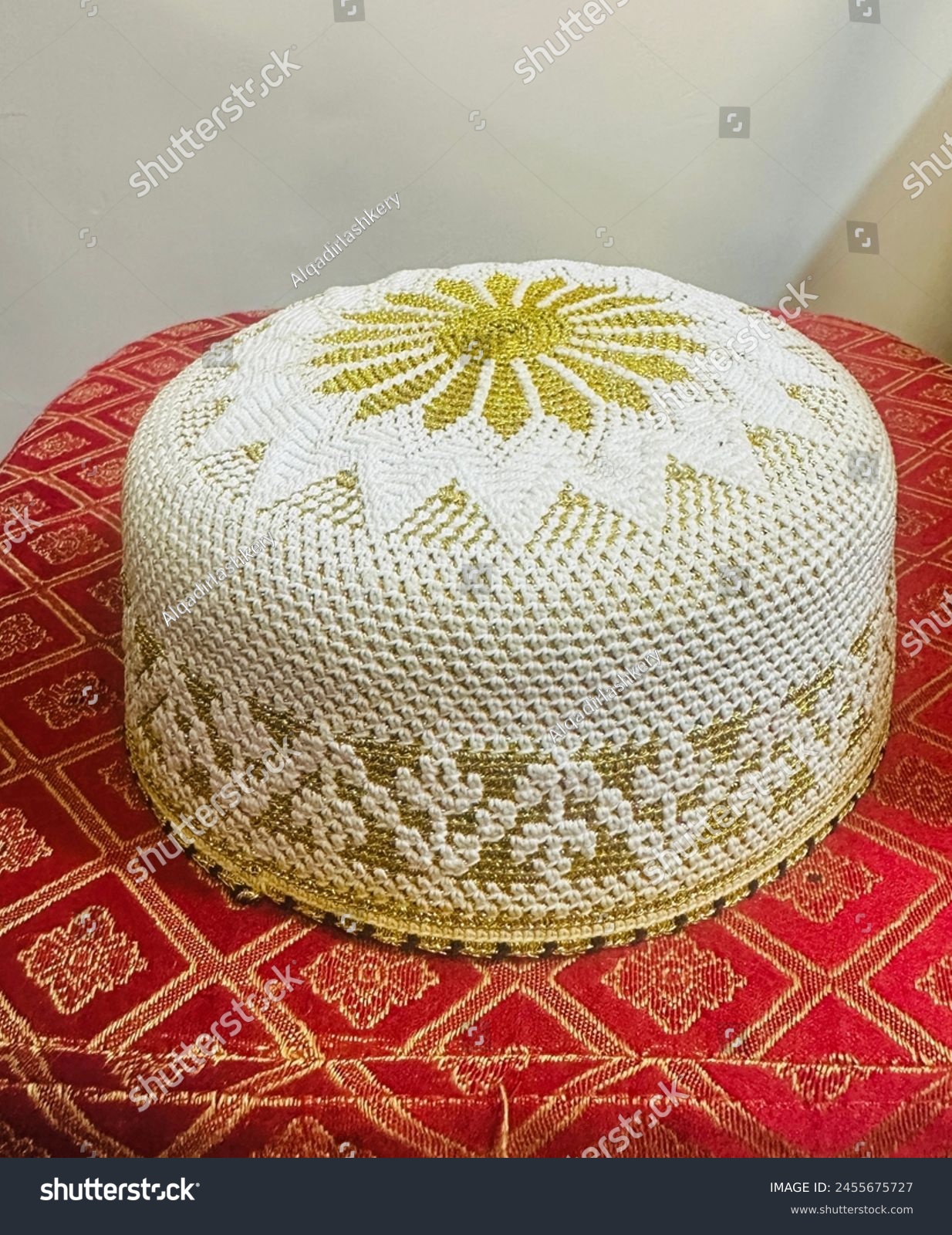 This is traditional wear of “Bohra Muslims” they call it Topi their women makes it at home by using threads. #2455675727
