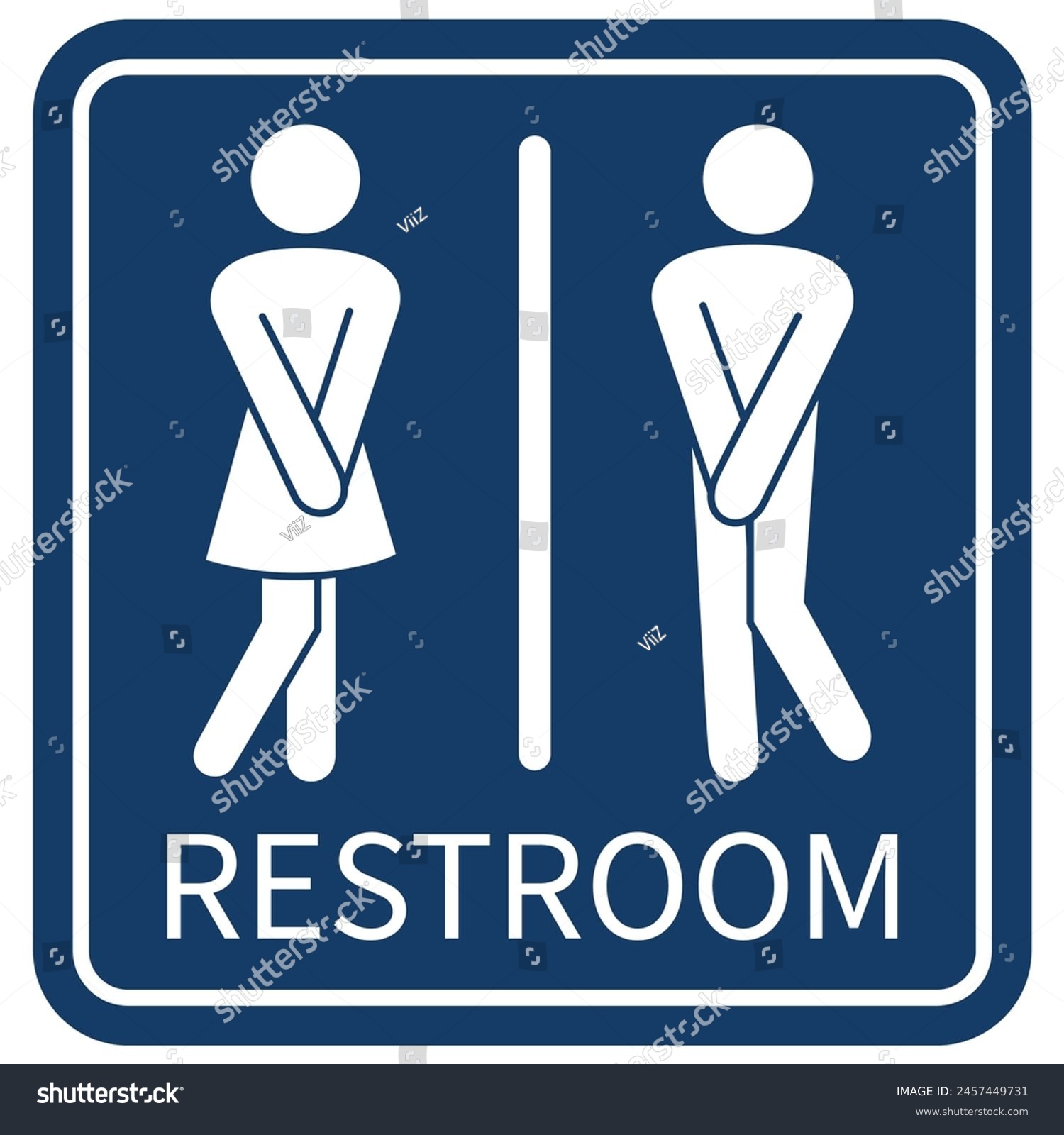 Restroom sign, toilet vector, lavatory symbol, - Royalty Free Stock ...