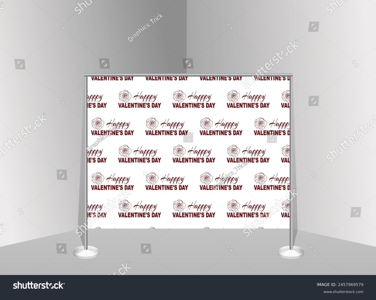 step and repeat banner template - Royalty Free Stock Vector 2457969579