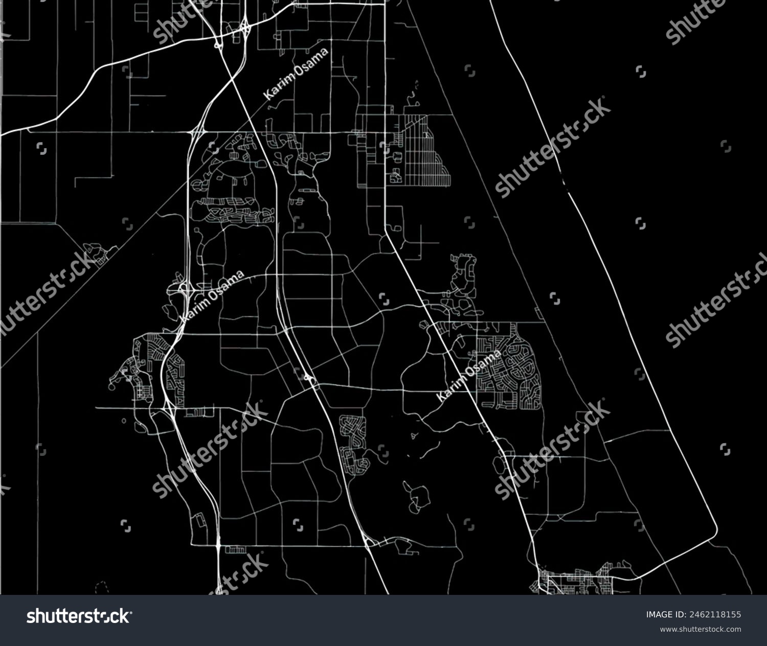 Vector city map of Port St. Lucie Florida in the - Royalty Free Stock ...