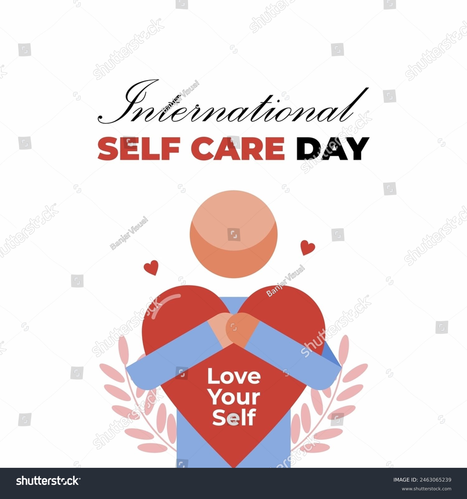 International self care day illustration - Royalty Free Stock Vector ...