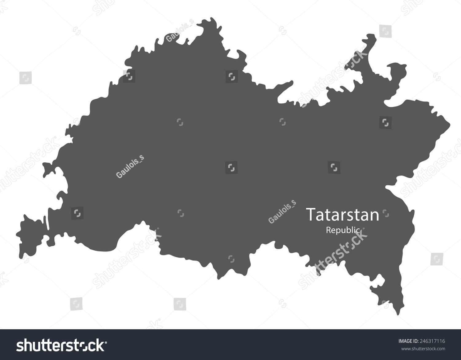 Map Of Tatarstan Republic Russia Royalty Free Stock Vector 246317116   Avopix 246317116 