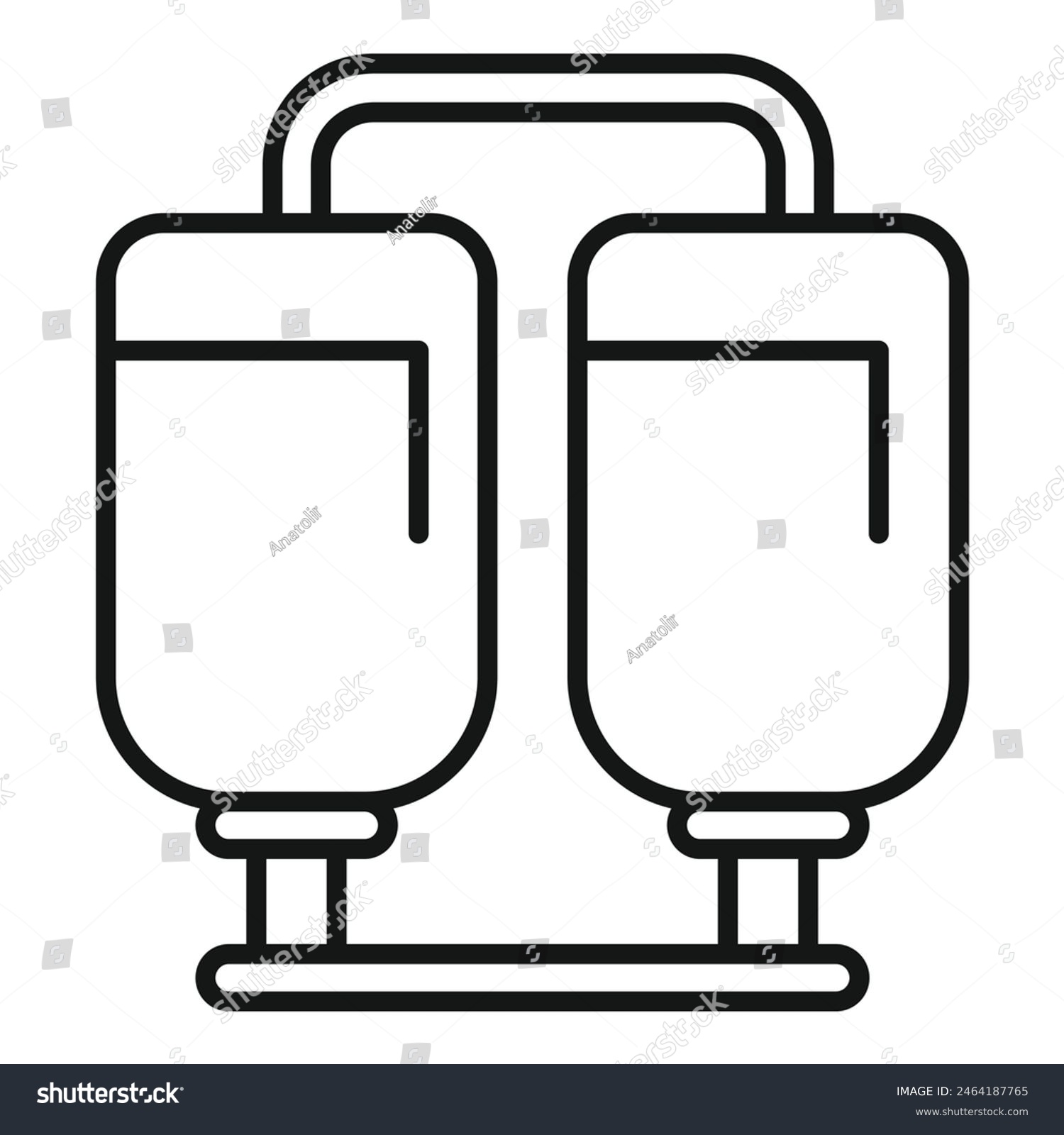 Black and white line drawing of two medical - Royalty Free Stock Vector ...