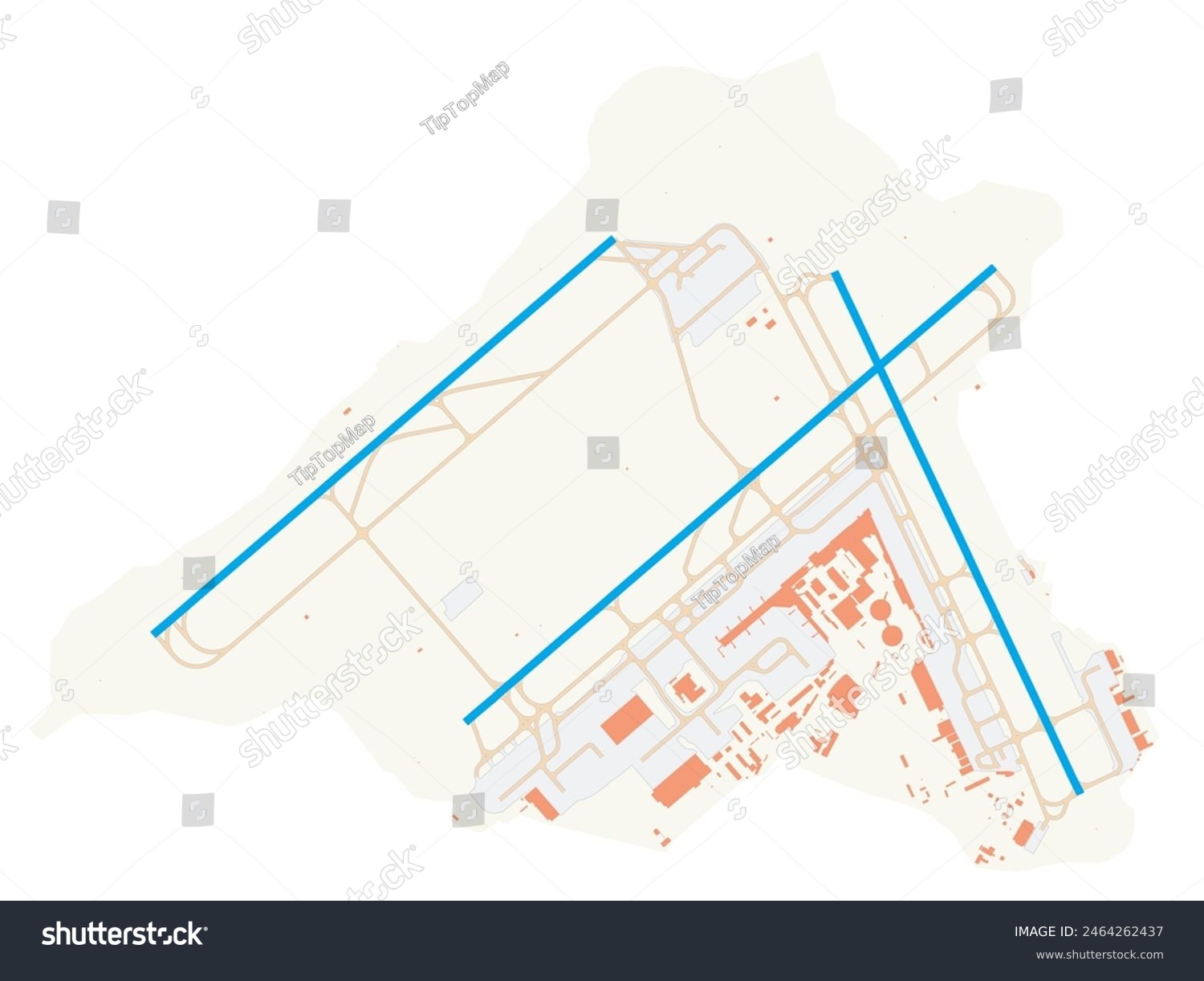 Map of Helsinki Airport (Helsinki-Vantaa Airport - Royalty Free Stock ...