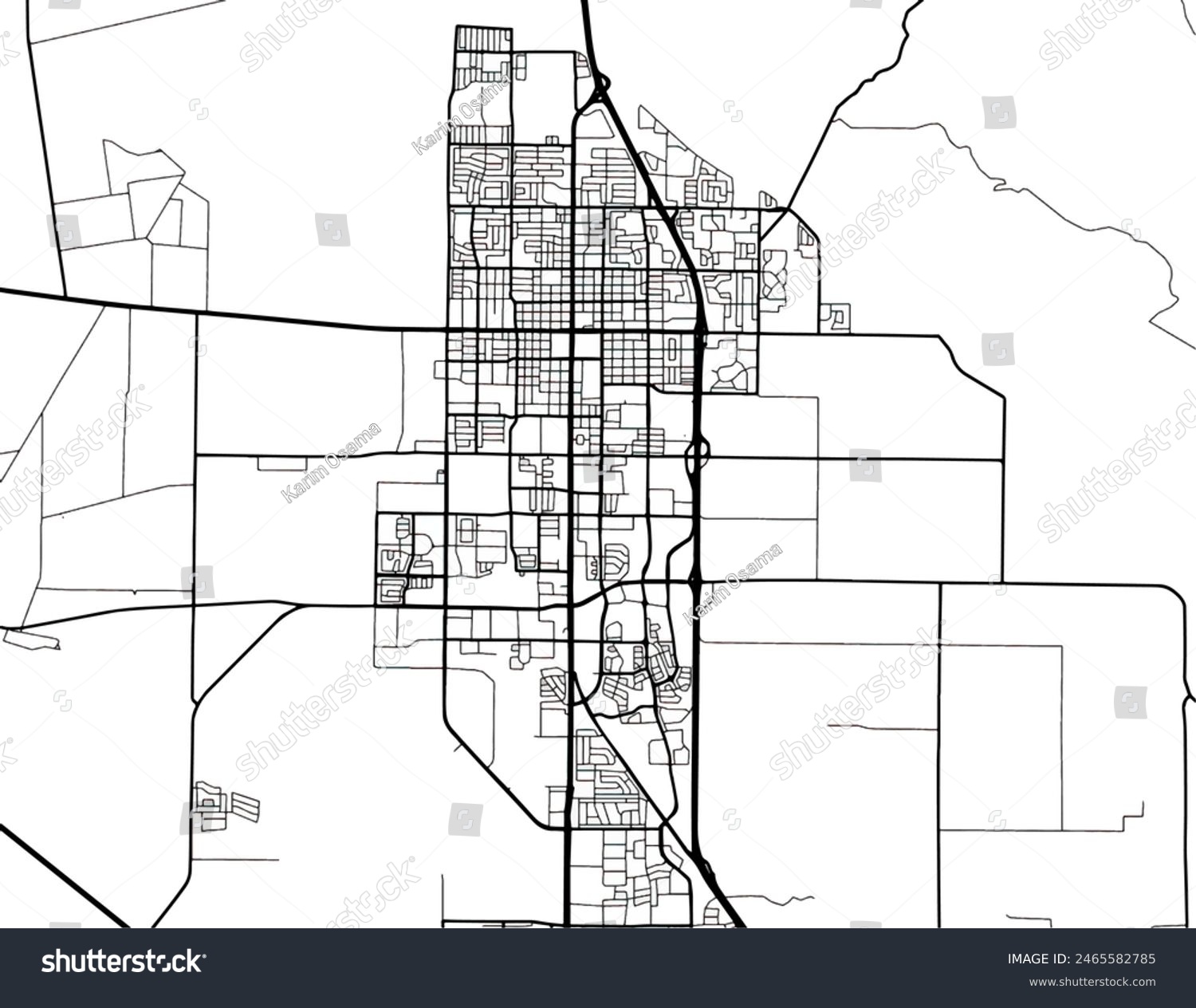 Vector city map of Santa Maria - Avopix 2465582785