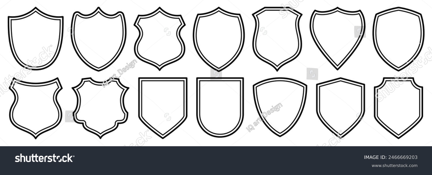 Set of vintage label and badges shape - Royalty Free Stock Vector ...