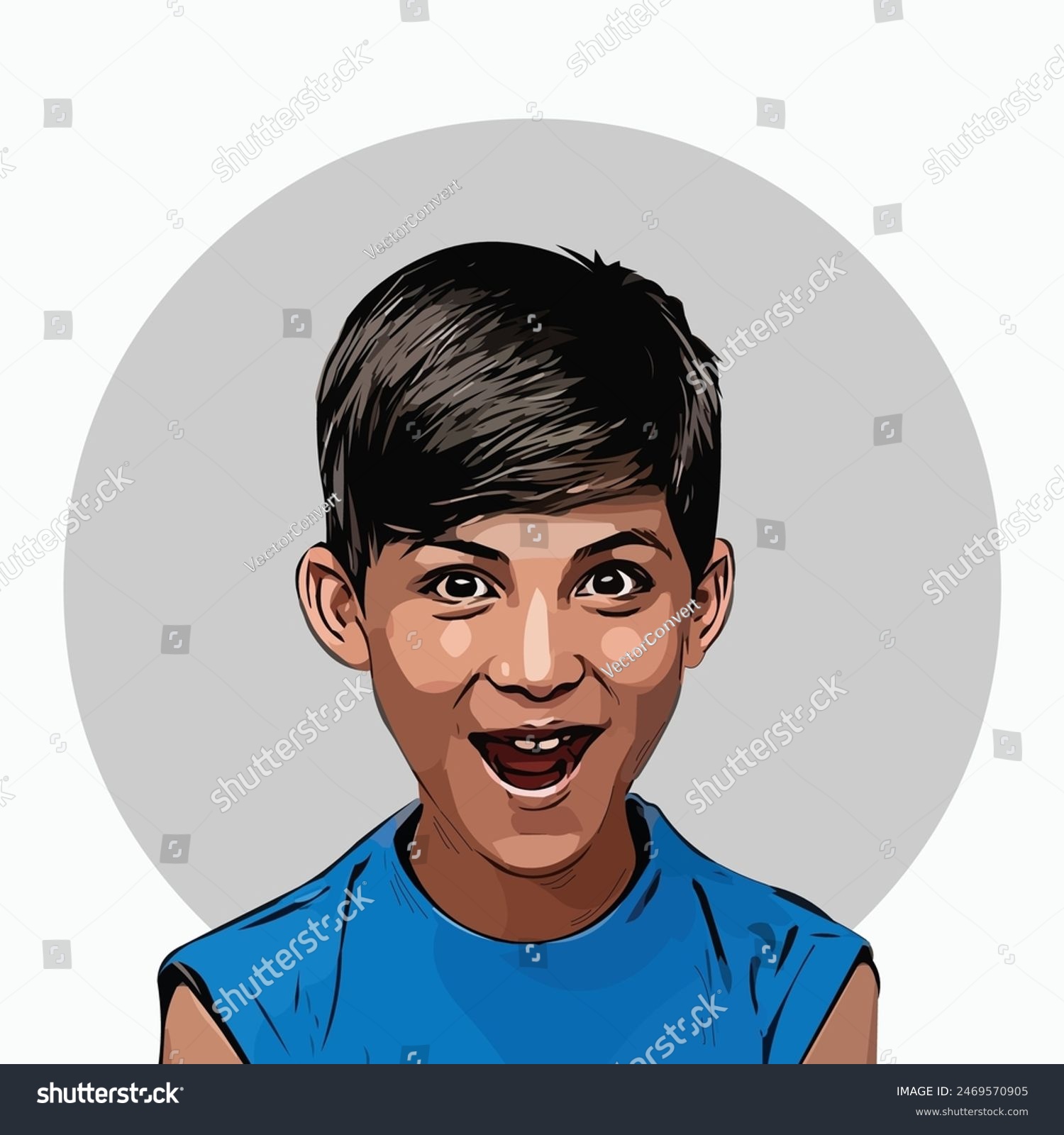 A surprised boy vector illustration - Royalty Free Stock Vector ...