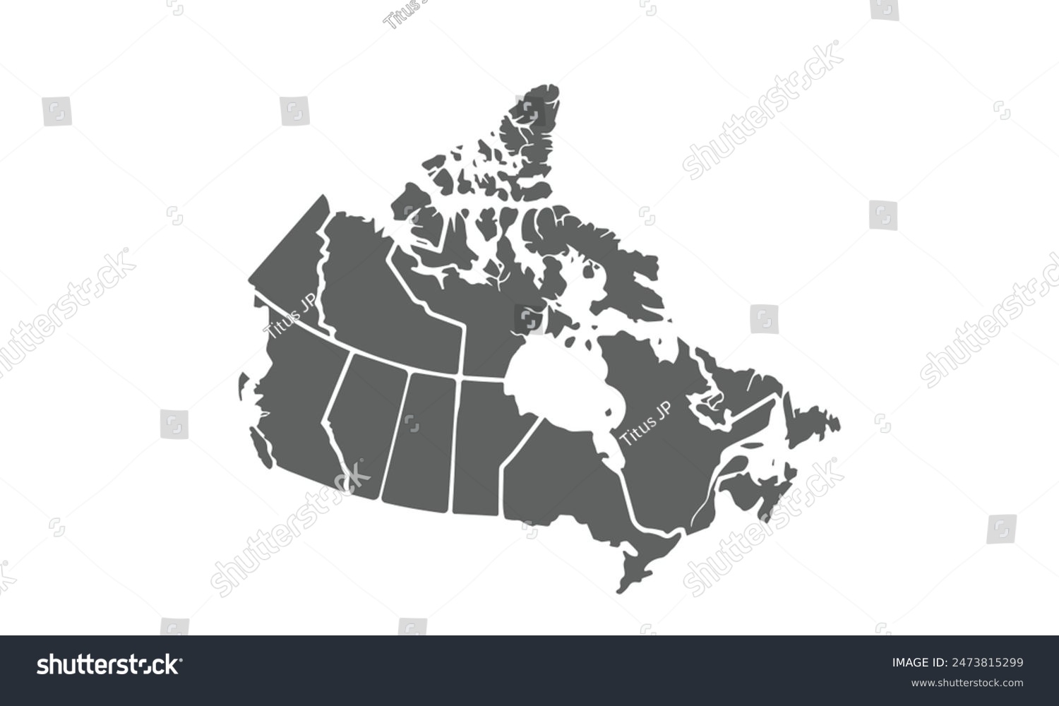 Canada map isolated on white background. for - Royalty Free Stock ...