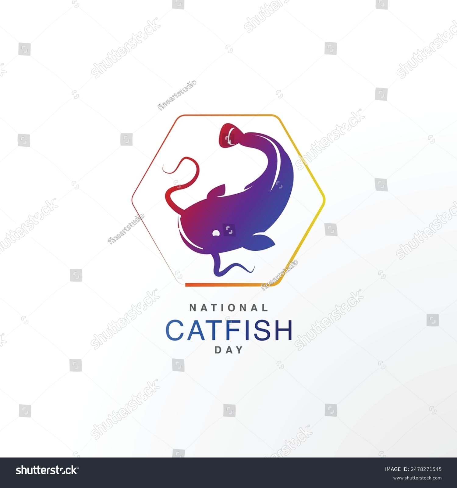 National Catfish Day. Let’s go fishing! After - Royalty Free Stock ...