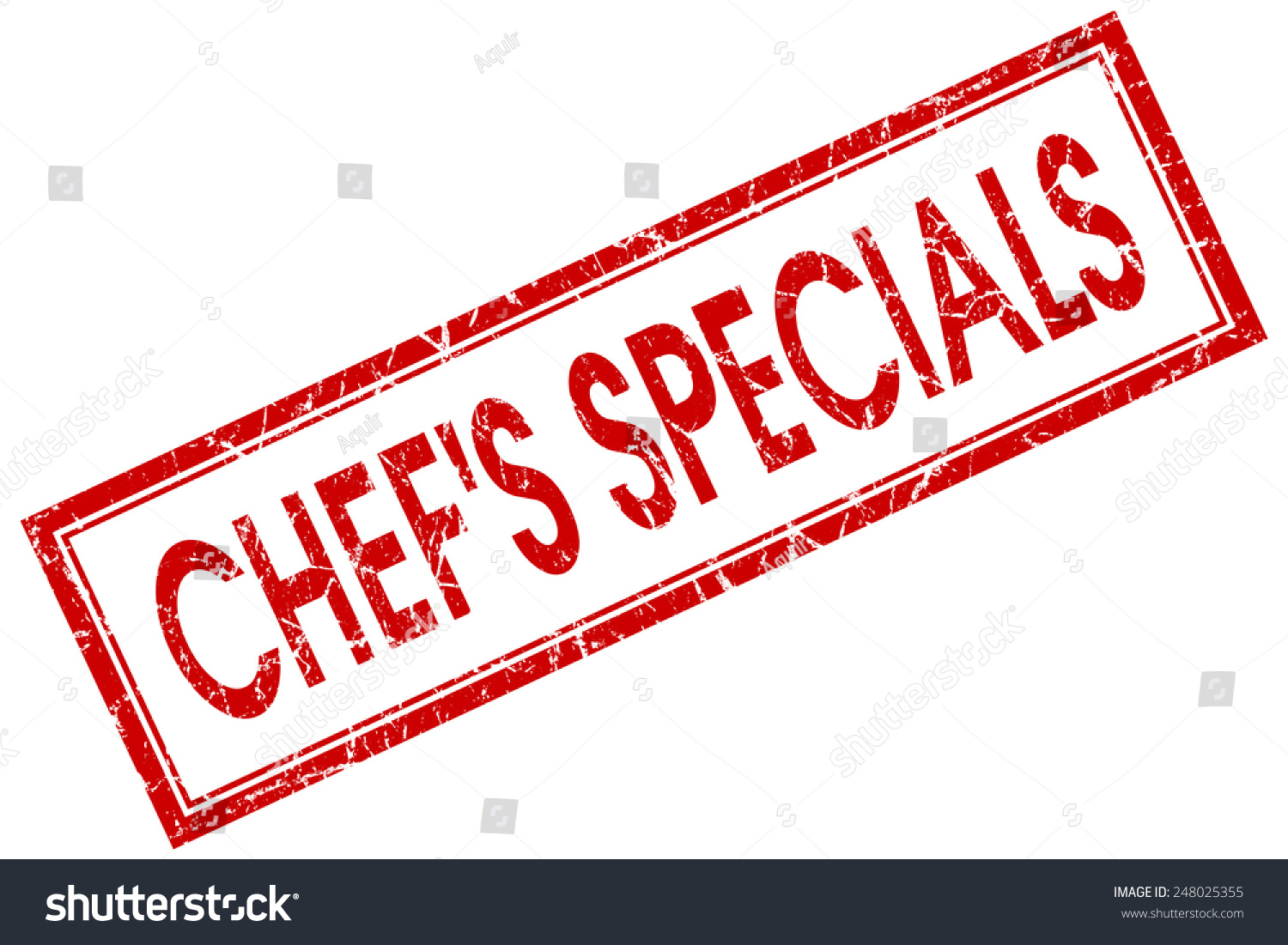 chefs specials red square stamp isolated on - Royalty Free Stock Photo ...