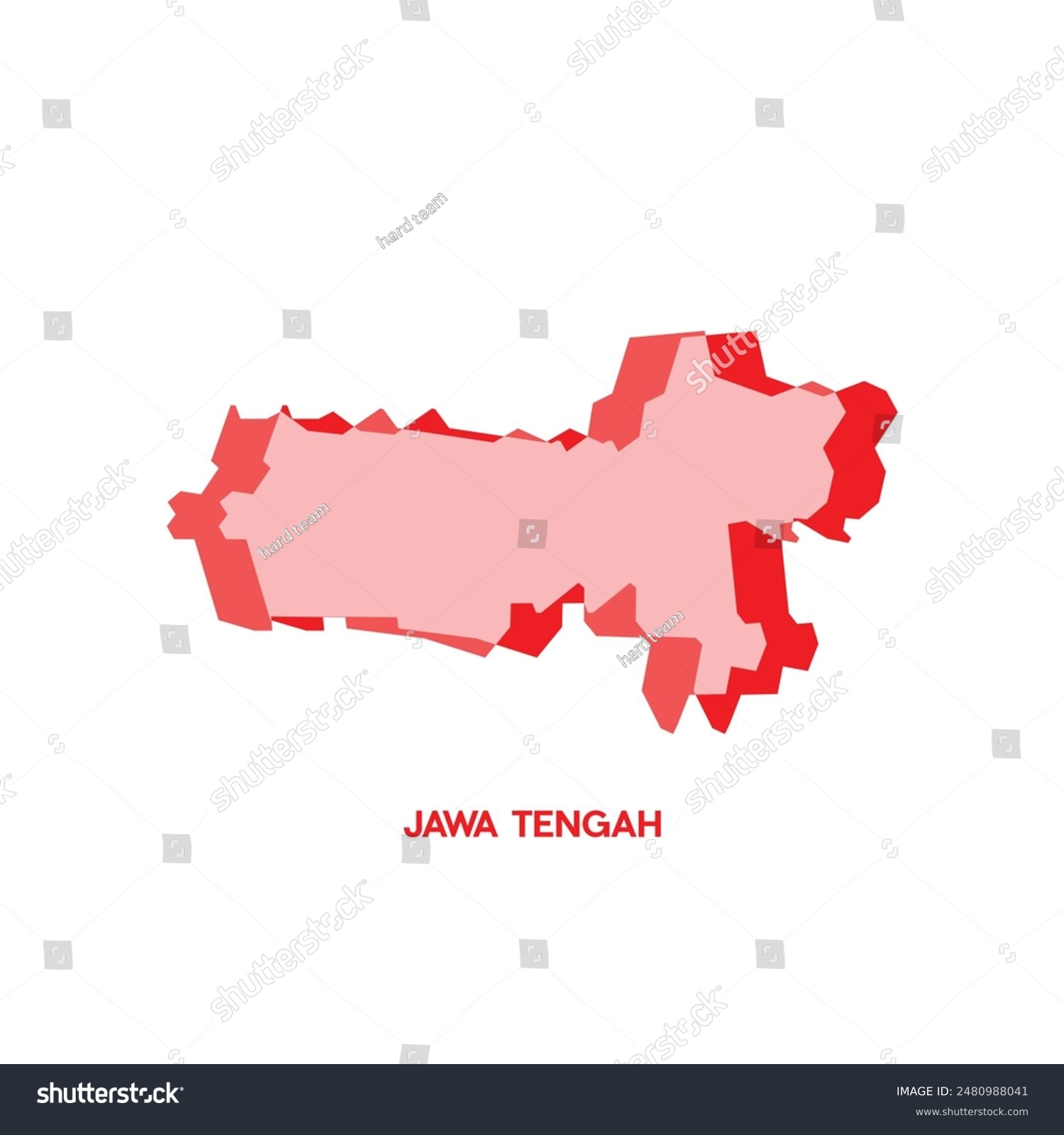 Jawa Tengah Map - World Map International vector - Royalty Free Stock ...