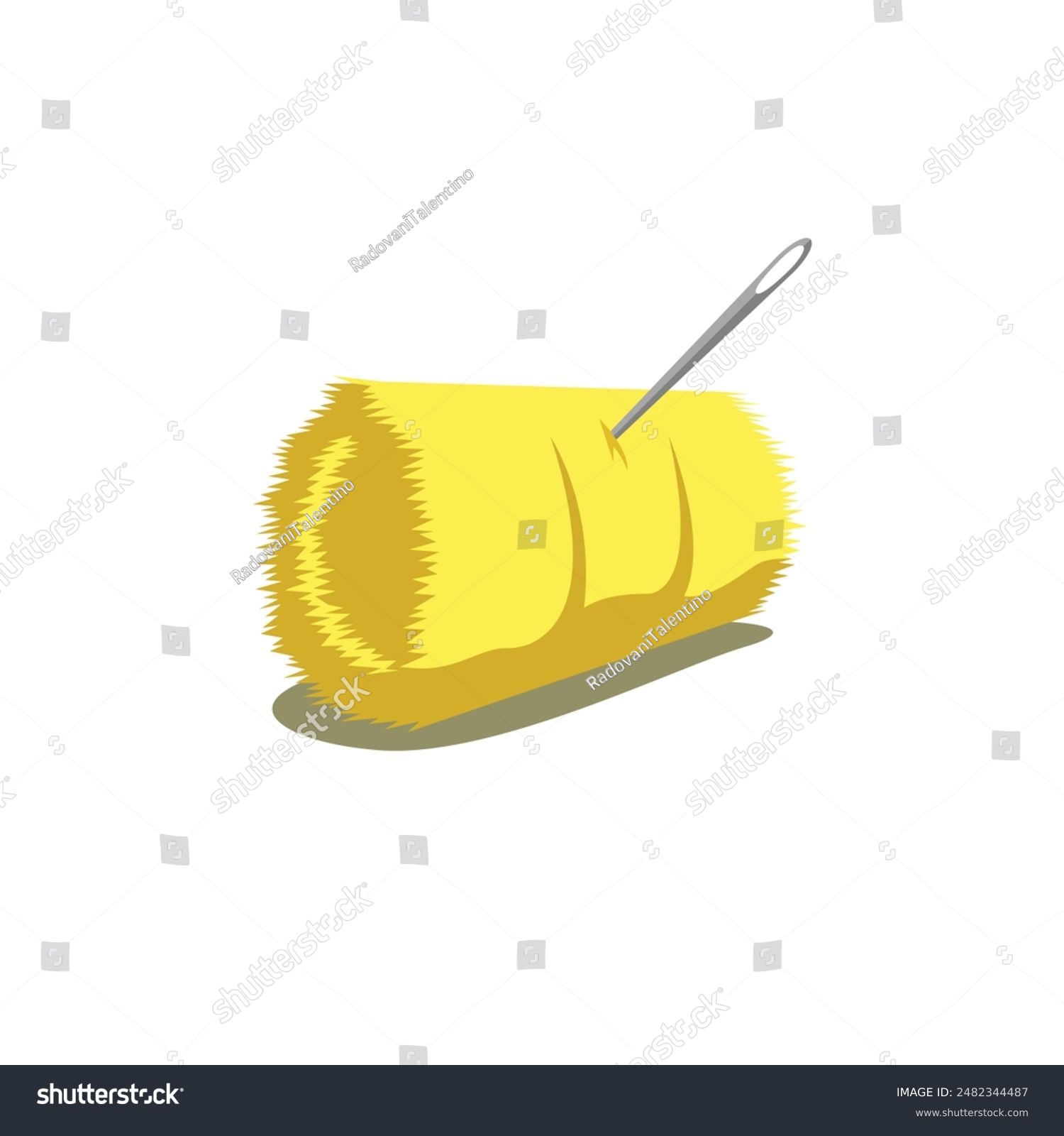 Needle in a haystack abstract logo modern style - Royalty Free Stock ...