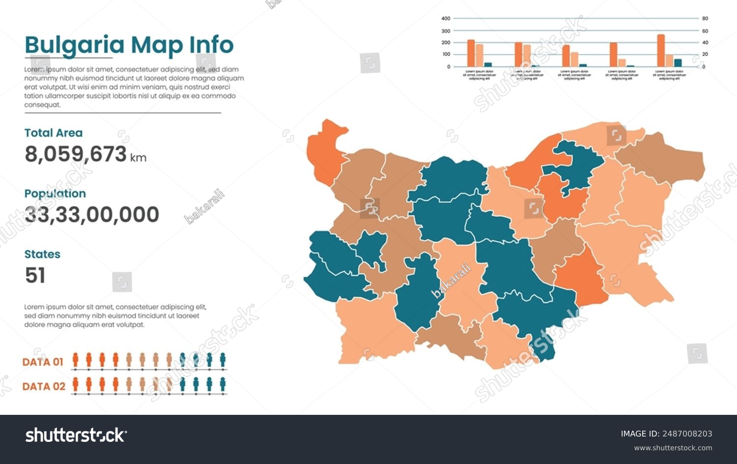 Bulgaria political map of administrative - Royalty Free Stock Vector ...