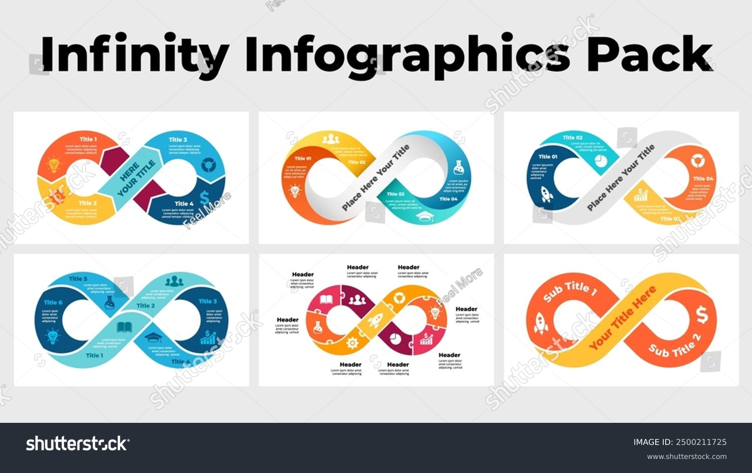 Infinity Graph Visualization Infinity infographics. Circle Arrows Diagram. - Royalty Free Stock ...