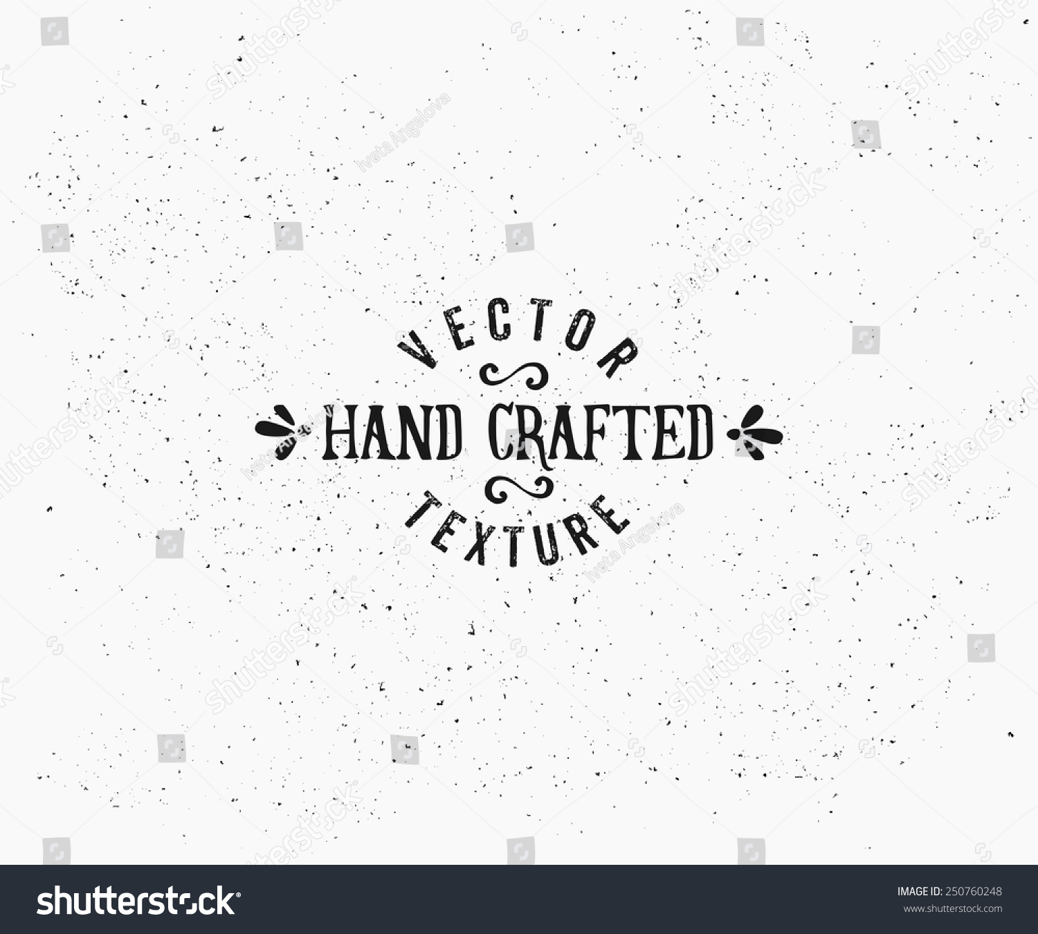 Subtle vintage texture in black and white. Vector textured effect. Retro style insignia design. #250760248