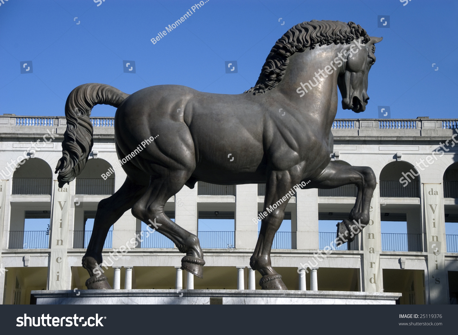 Famous Leonardo da Vinci Horse in Milan Royalty Free Stock Photo