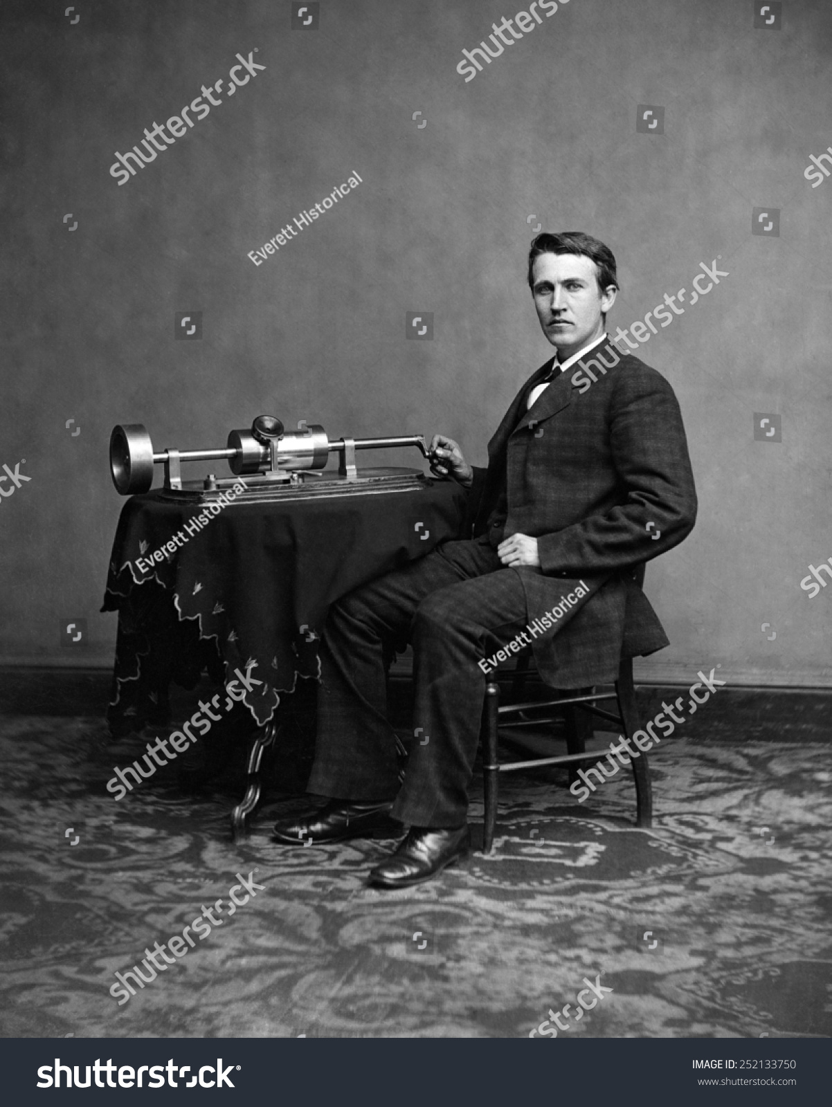 Thomas Edison, ca. 1870's #252133750