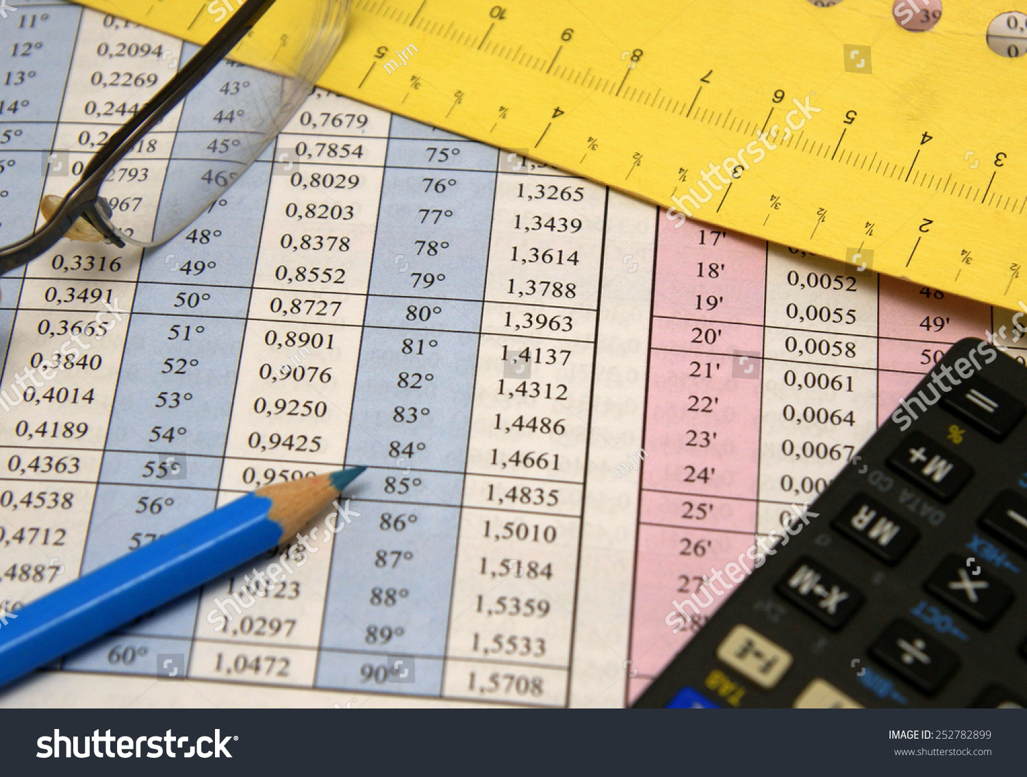 radians Photo and Stock ... table\u2026 mathematical Degrees