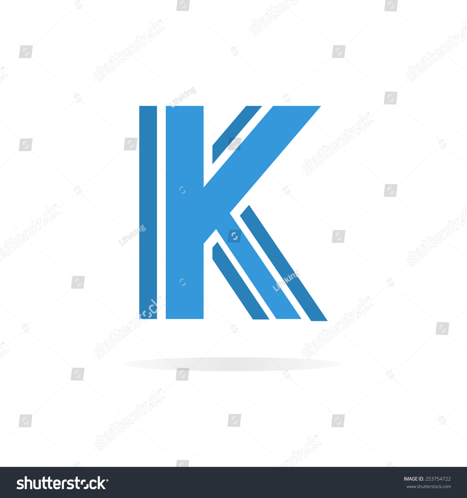 Logo K letter for company vector design template - Royalty Free Stock ...