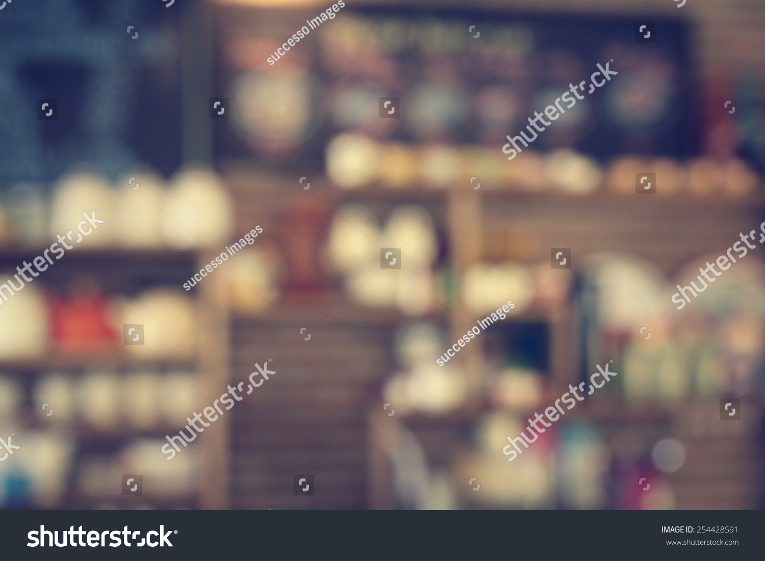 Blurred of cafe #254428591