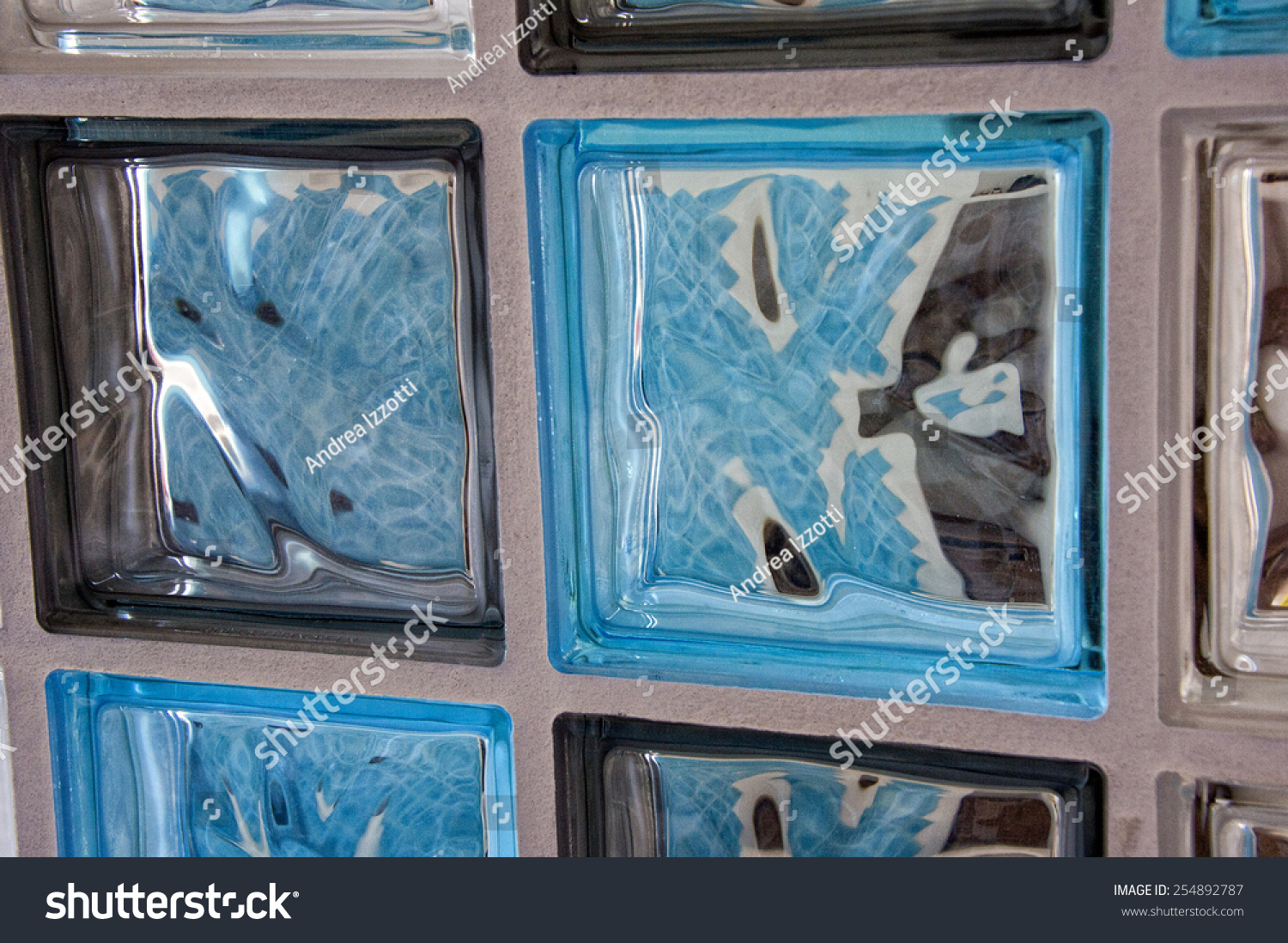 light blue vitrified glass tile background #254892787