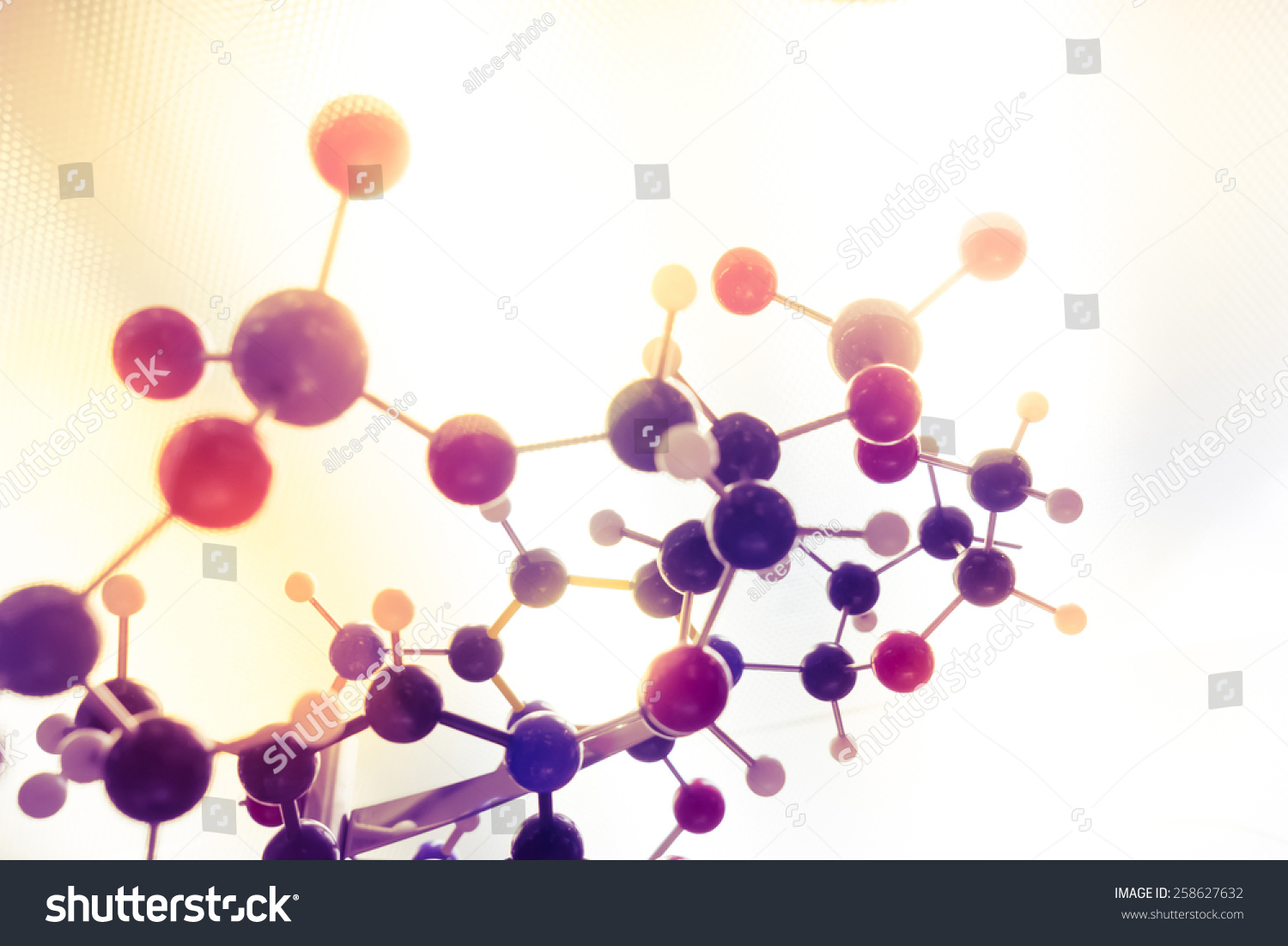 Science Molecule, Molecular DNA Model Structure, business teamwork concept #258627632