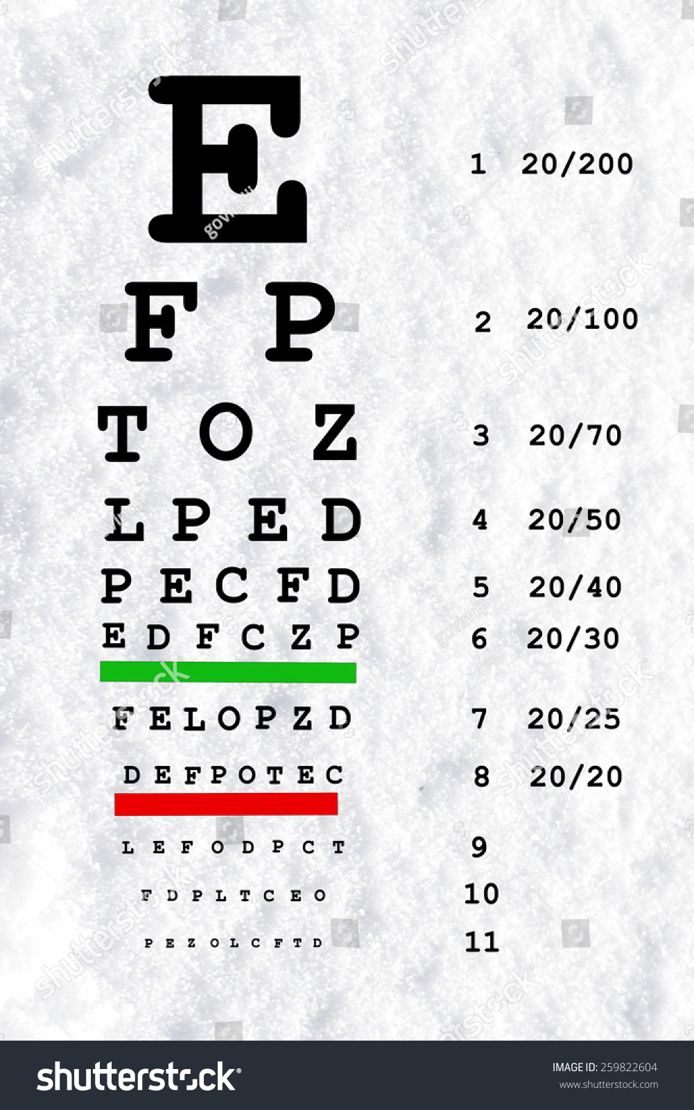 eye-sight-test-chart-or-snellen-chart-royalty-free-stock-photo