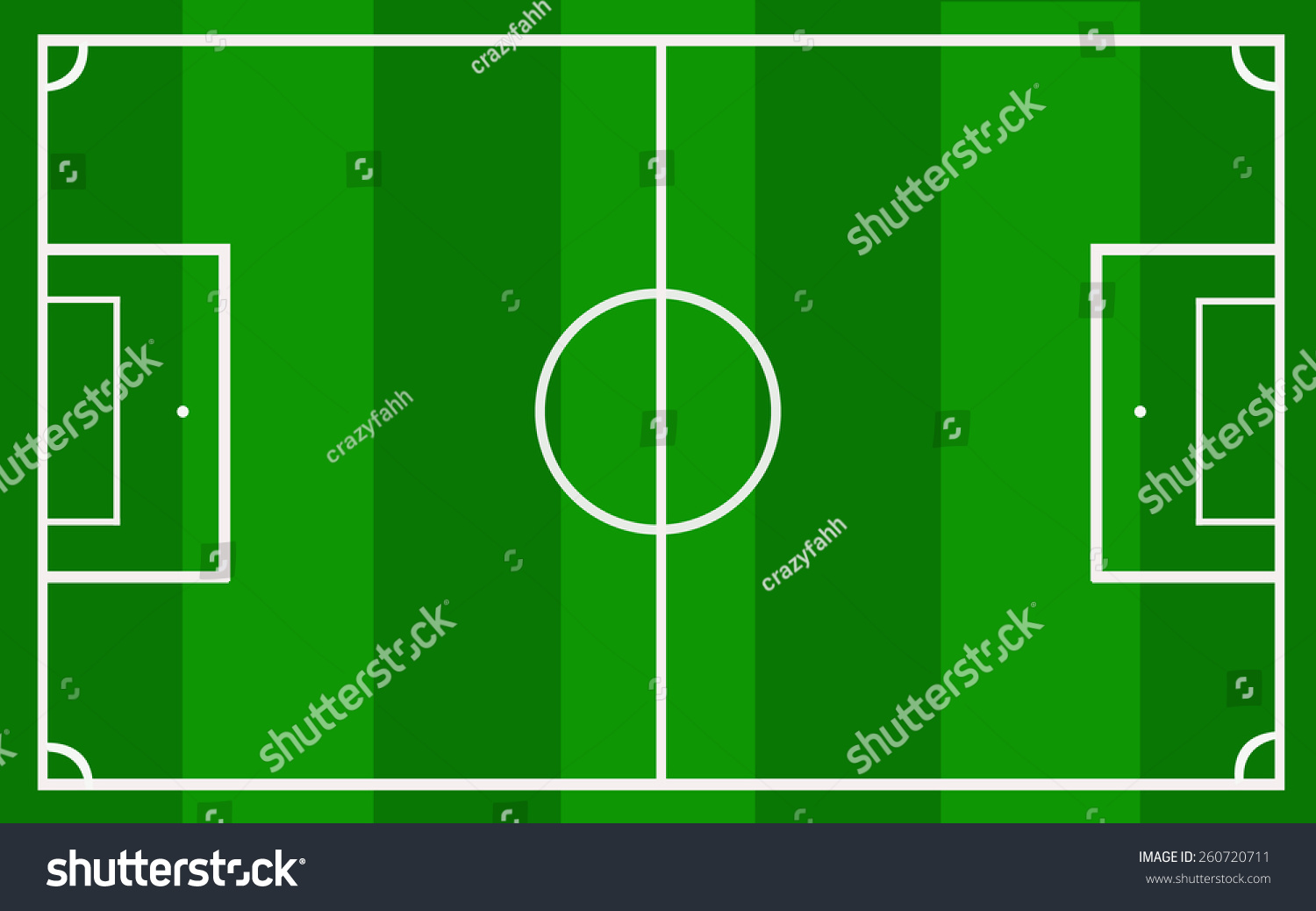 Soccer field - vector - Royalty Free Stock Vector 260720711 - Avopix.com