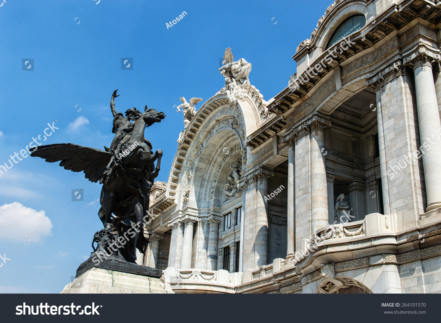 Beautiful Bellas Artes' Palace in Mexico City #264101570