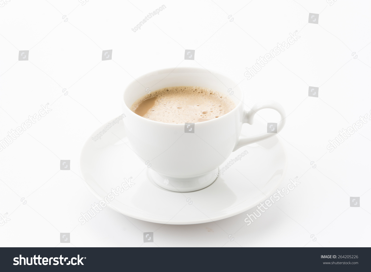 a cup of coffee on white #264205226