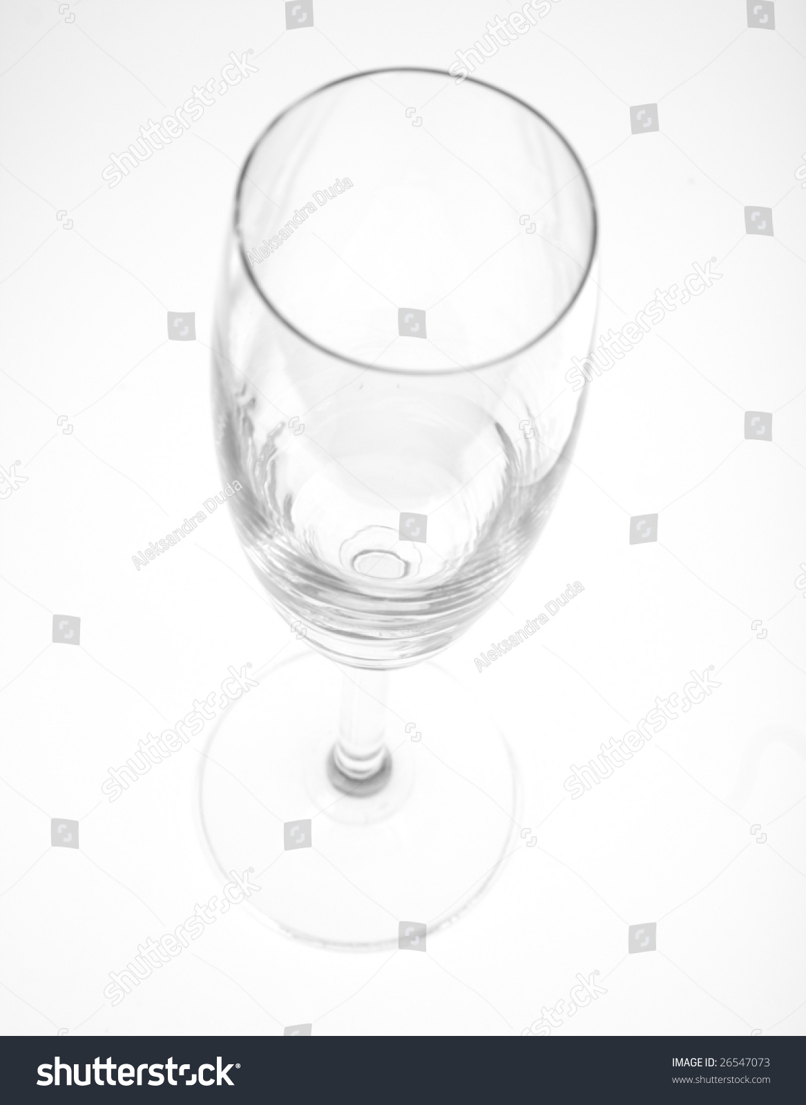 An empty wine glass isolated on white background #26547073