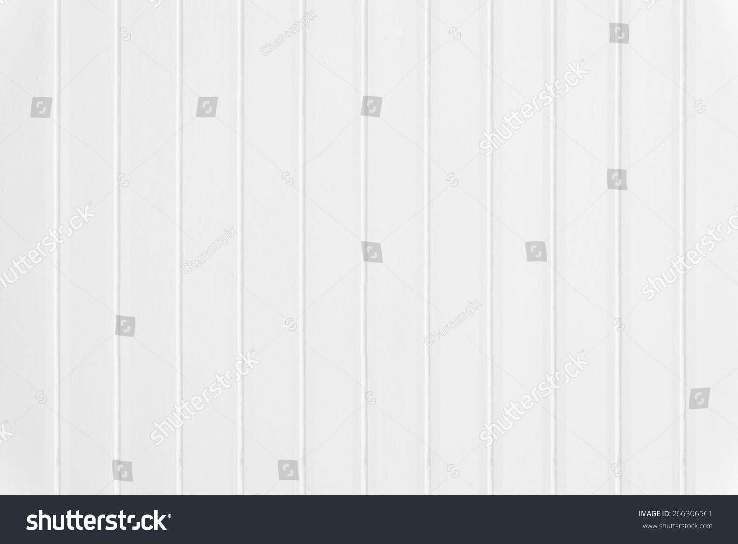 White wood floor texture background. plank pattern surface pastel painted wall; gray board grain tabletop above oak timber; tree desk,panel wooden dirty and cracked craft material dry sepia vintage. #266306561