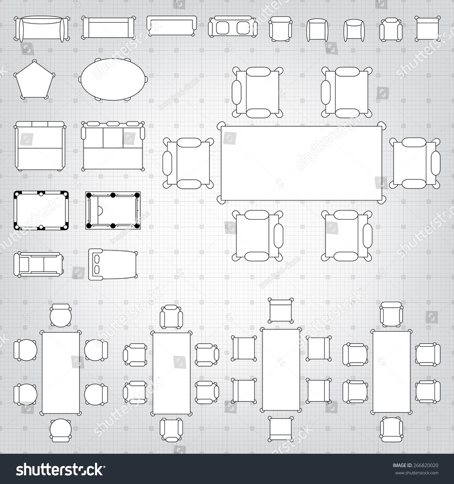 Blueprint Interior Design Set royaltyfree set of simple 2d flat vector icons… 266820020 stock Blueprint Interior Design Set royaltyfree set of simple 2d flat vector icons… 266820020 stock