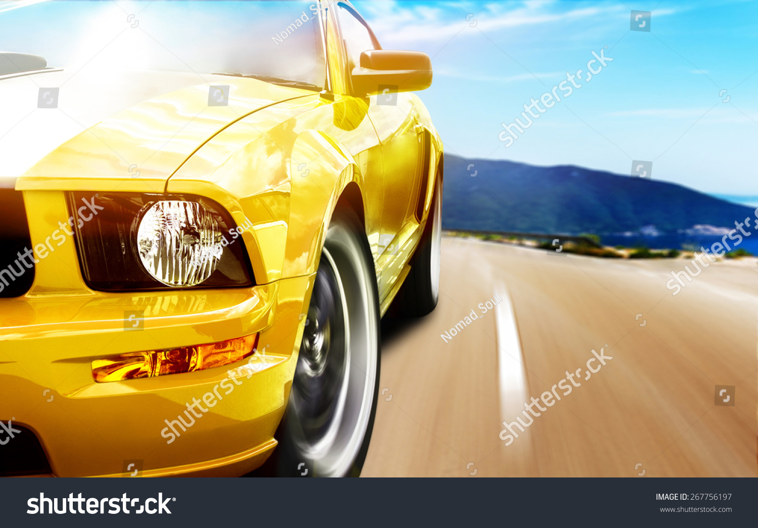 Yellow sport car #267756197
