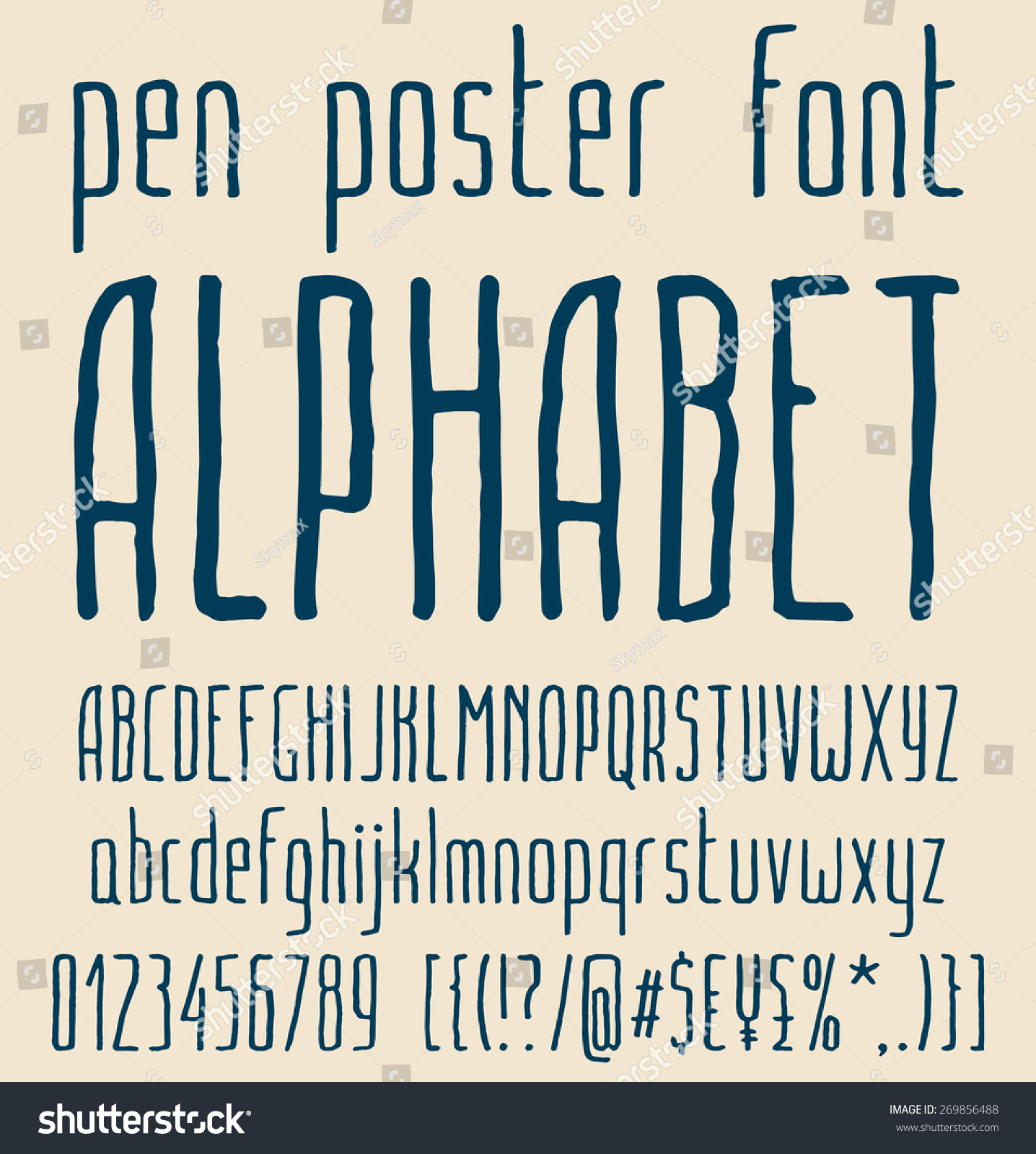 royalty free sans serif hand drawn elegant pen 269856488 stock cool fonts to draw on a poster