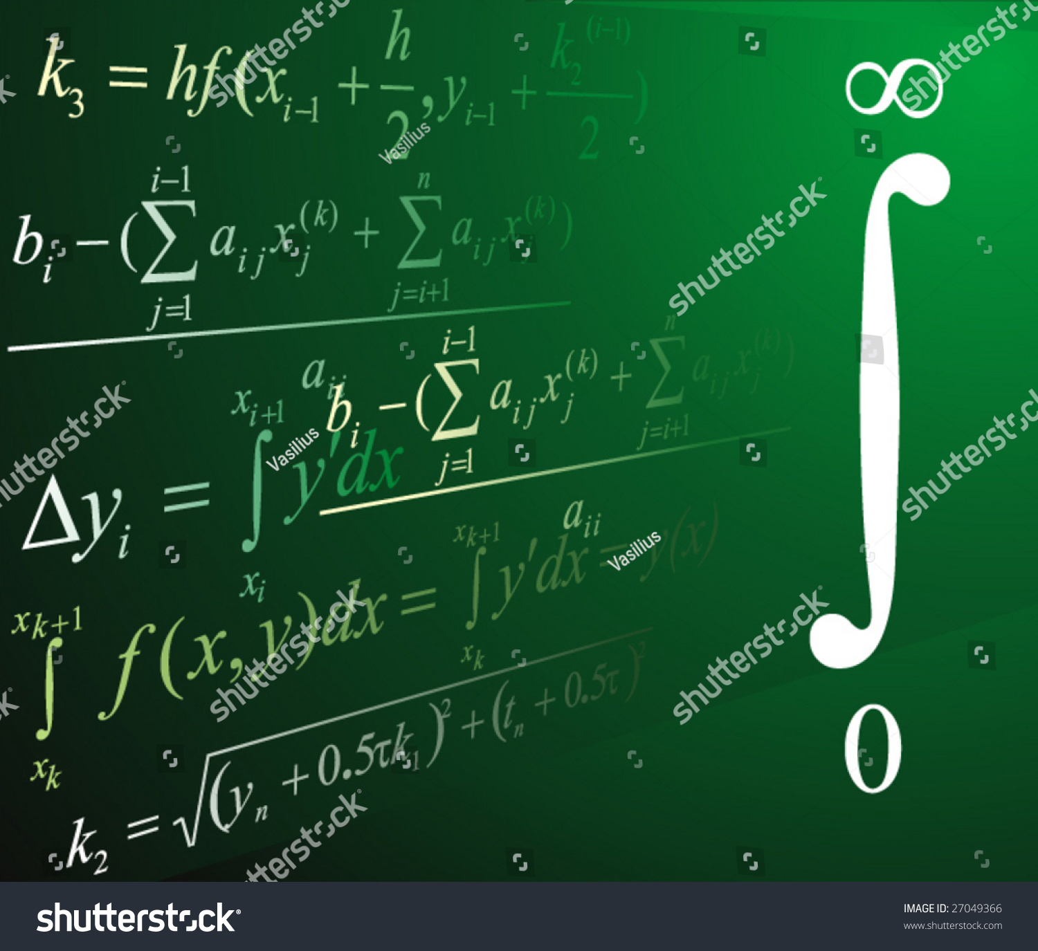 Mathematics background - Royalty Free Stock Vector 27049366 - Avopix.com