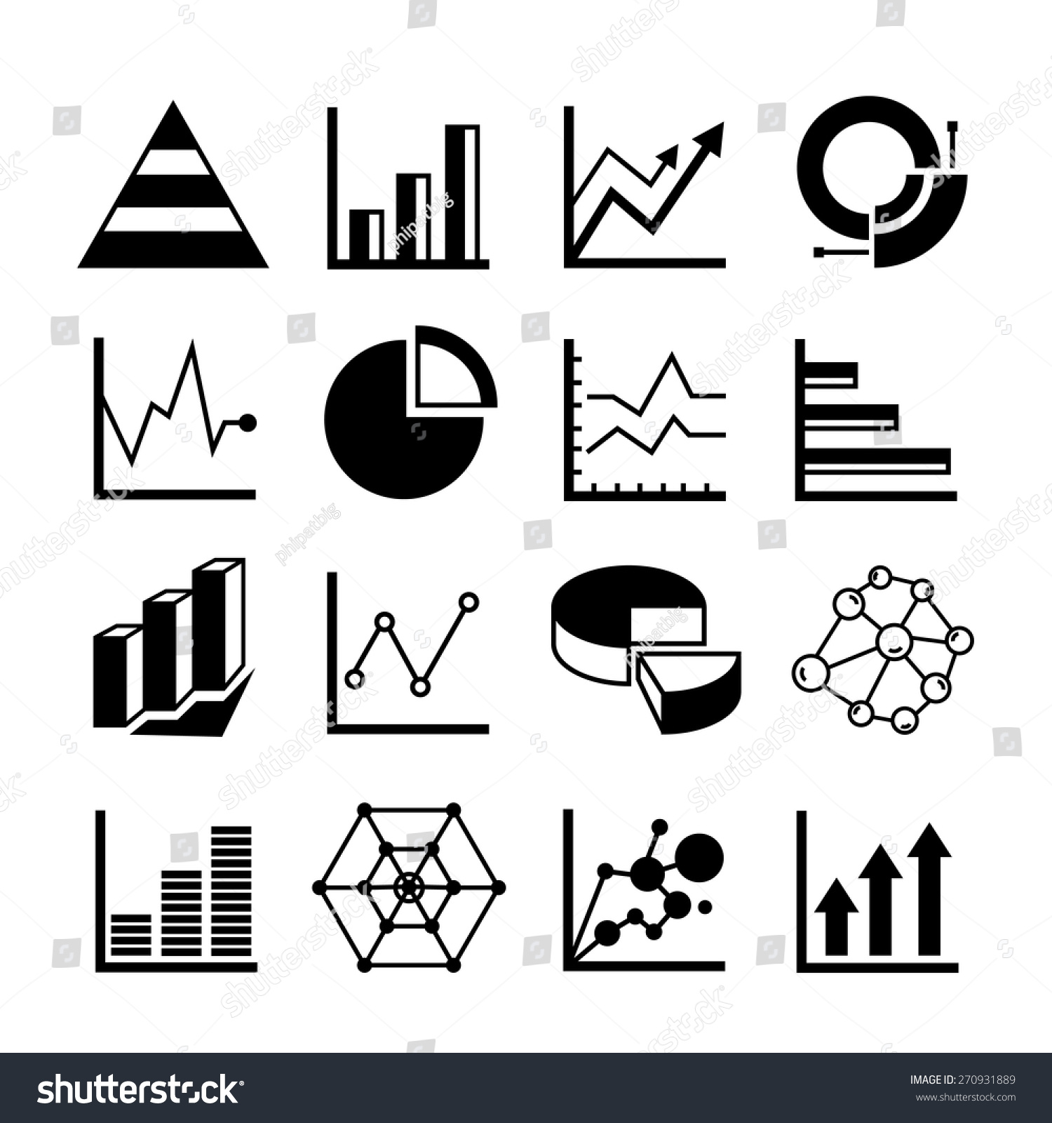 data analysis icons, graph and chart icons set - Royalty Free Stock ...