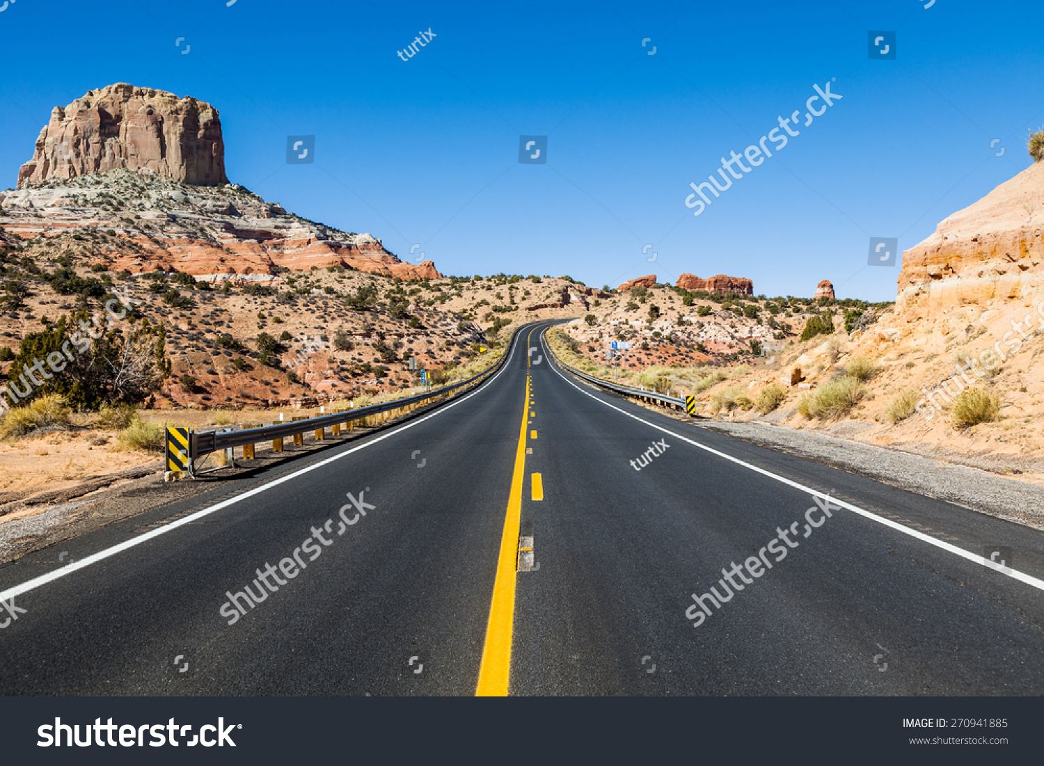 Road trip in Arizona desert, USA #270941885