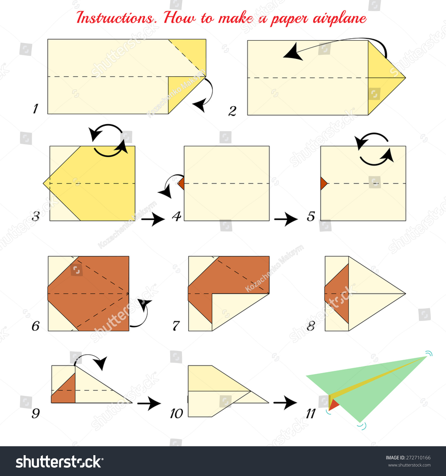 Download Free How To Make A Paper Airplane Step By Step How To Wiki 89 PSD Mockup Template