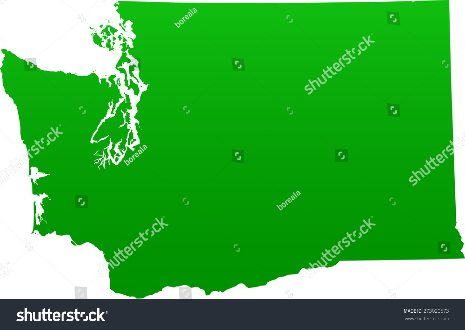 Washington map - Royalty Free Stock Vector 273020573 - Avopix.com