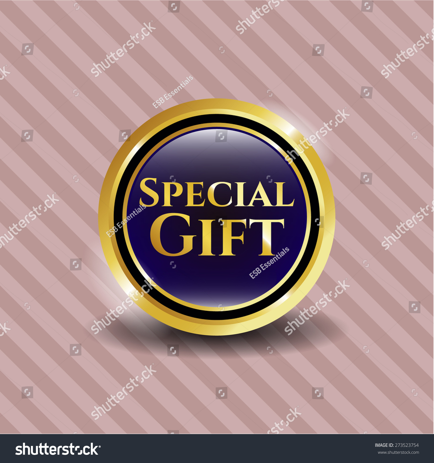 special-gift-gold-shiny-emblem-royalty-free-stock-vector-273523754