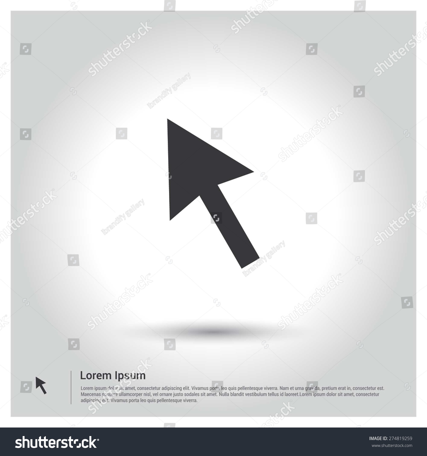 Cursors Pointer Arrow Icon Royalty Free Stock Vector 274819259 3204