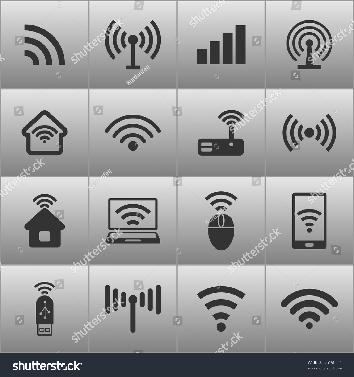 Wi-fi internet icons #275190551