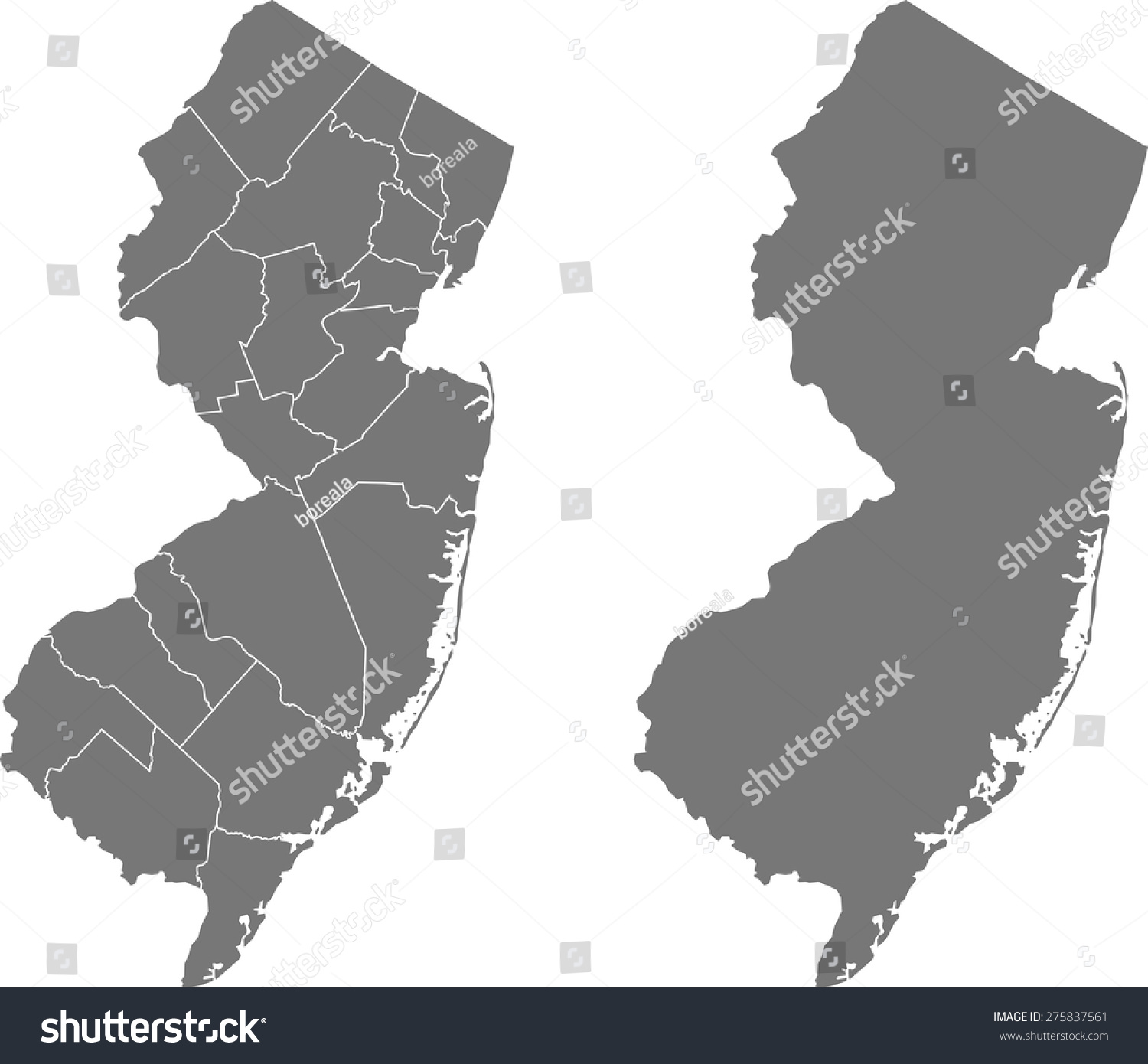 New Jersey map #275837561