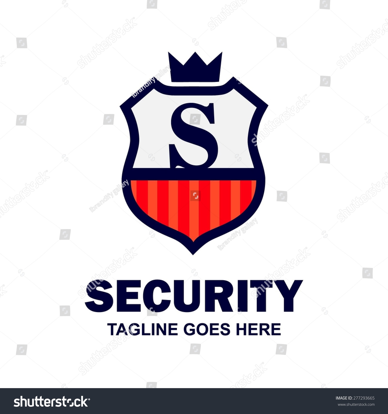 King Security Logo. Abstract secure shield logo - Royalty Free Stock ...