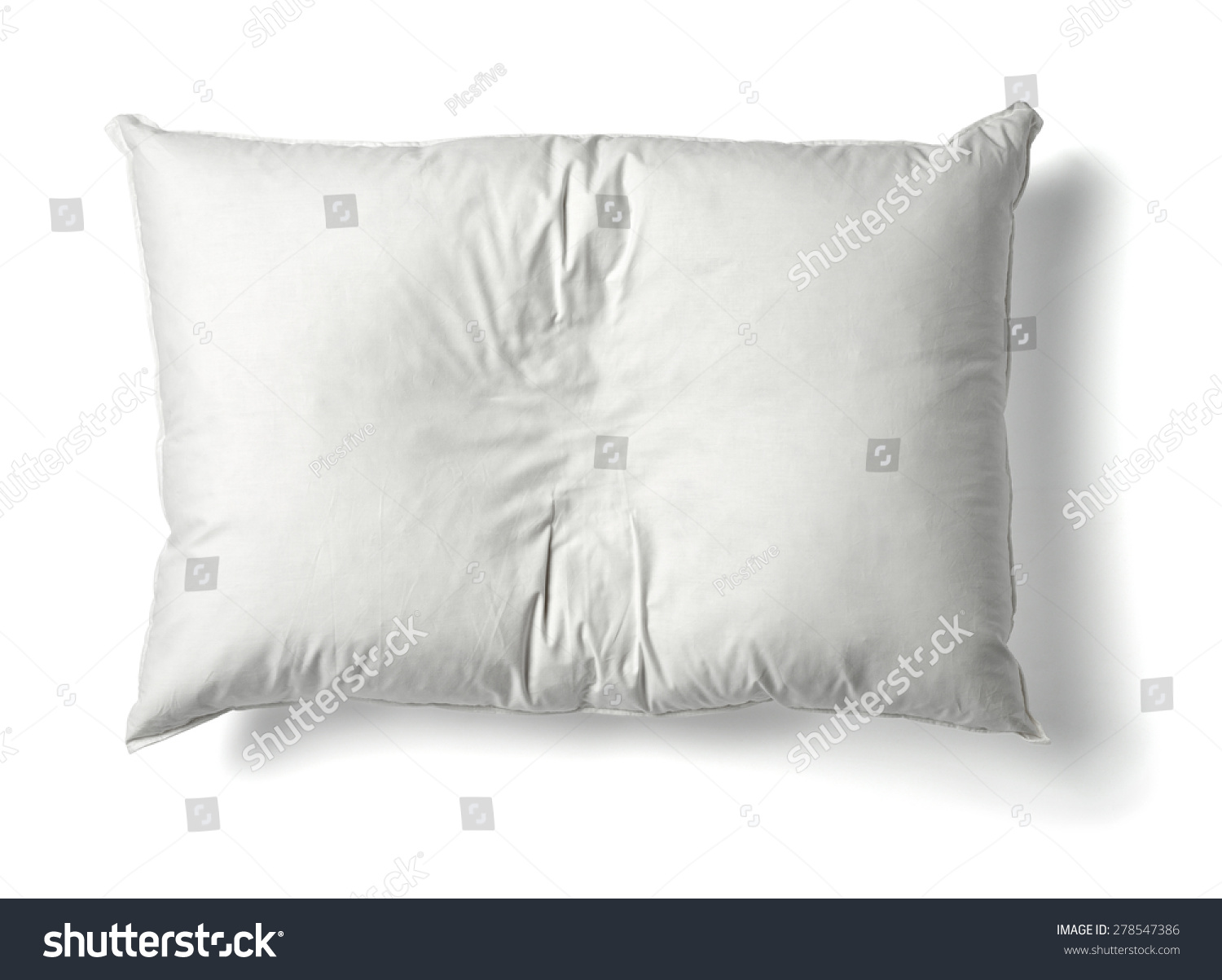 close up of  a white pillow on white background #278547386