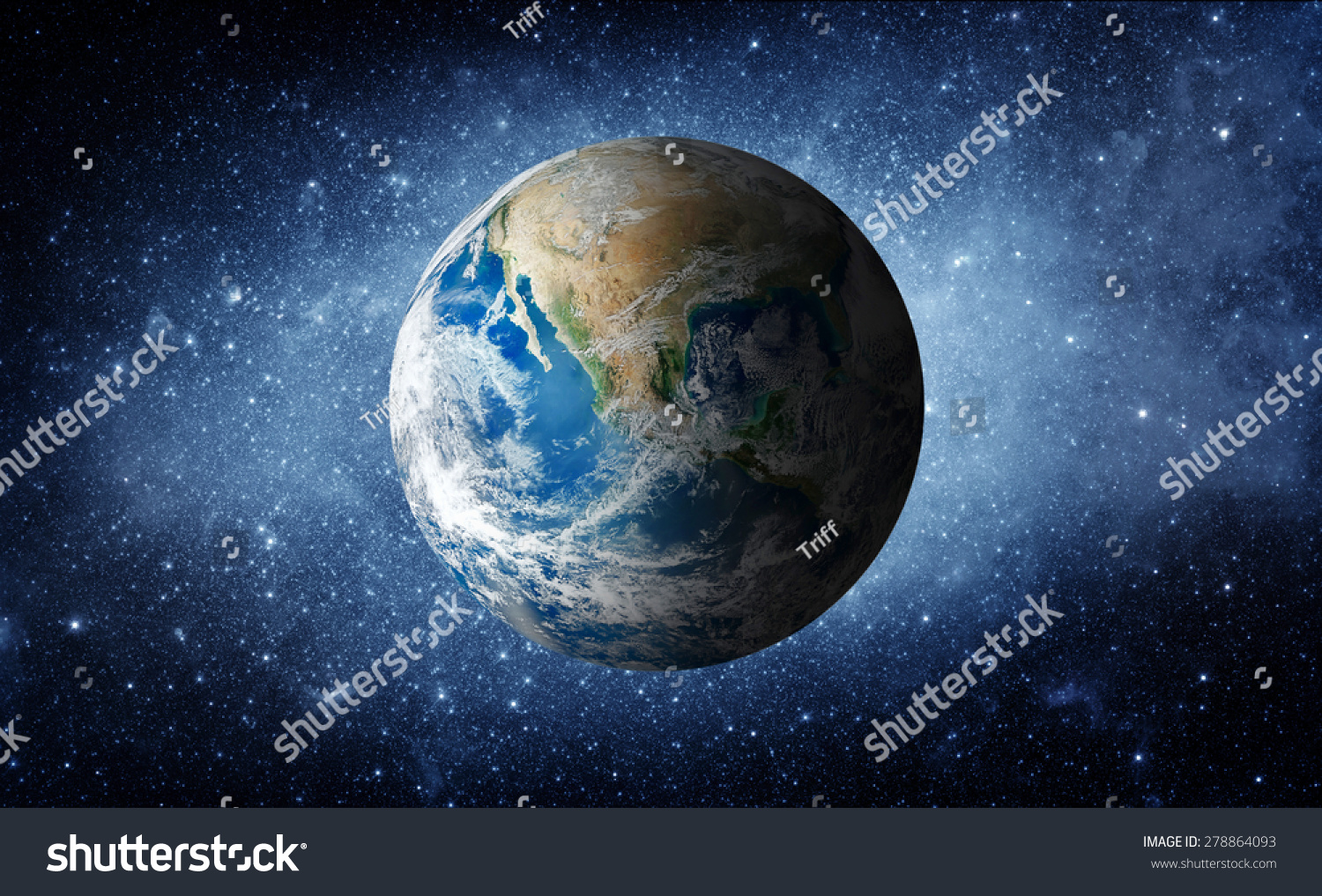Earth and galaxy. Elements of this image furnished by NASA. #278864093