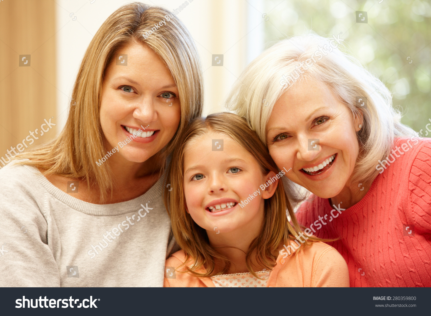 Multi-generation family portrait #280359800