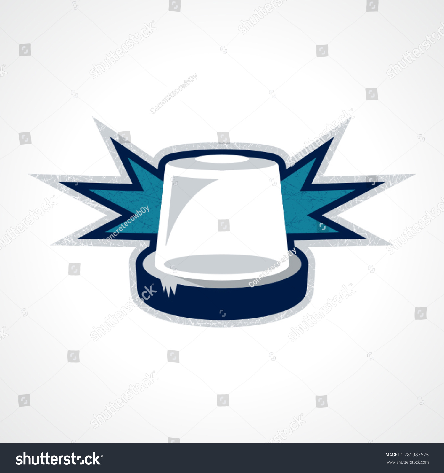 Fully editable hockey goal light. Perfect to - Royalty Free Stock